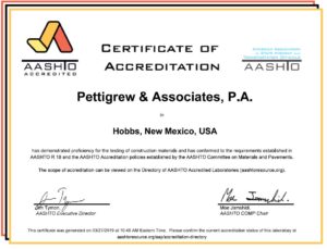 AASHTO Accreditation